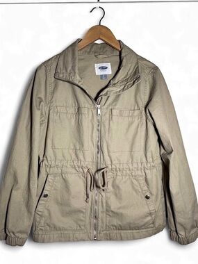 Old Navy Utility Jacket in Tan Size Small